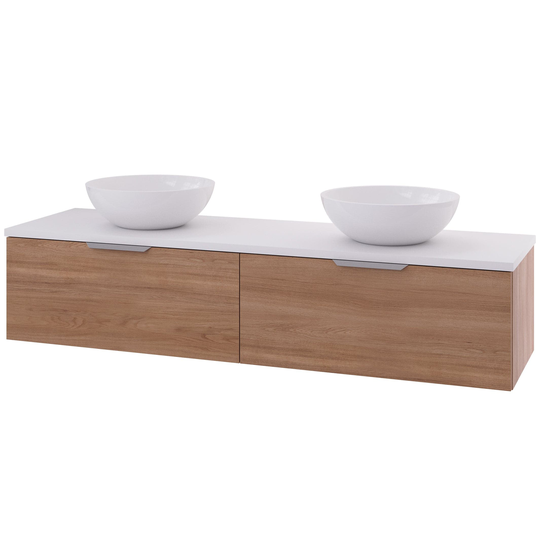 Linn Bad Selma Glatt Eikefiner D45cm Servantskap Eik / 160cm Valgfri