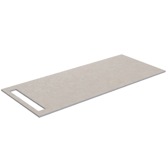 Korsbakken Benkeplate HPL med Håndkleholder Sand / 1 Side 110cm