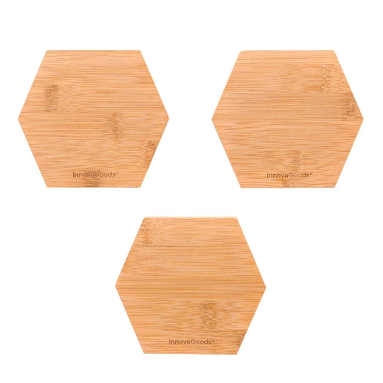 3x Selvklæbende Magneter - Bambus