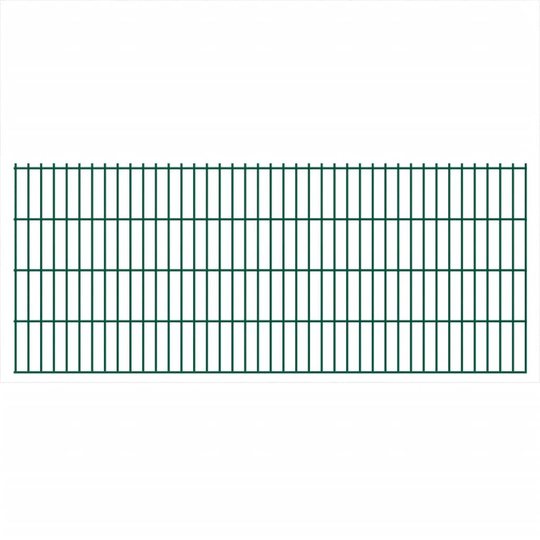 vidaXL havehegnspaneler 2D 2,008x0,83 m 28 m (total længde) grøn