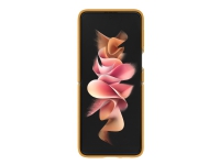 Samsung EF-VF711 - Bagsidecover til mobiltelefon - læder - sennep - for Galaxy Z Flip3 5G