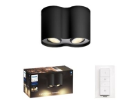 Philips Hue White Ambiance Pillar 2-Spot - Sort BT