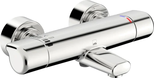 Oras Care badekarsblander med termostat, 150 cc, krom