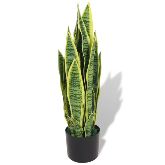 vidaXL kunstig sansevieria-plante med urtepotte 65 cm grøn