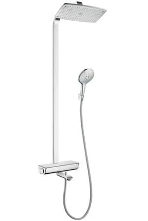 Hansgrohe Raindance Select Showerpipe 360 t/Badekar, Hvit/Krom