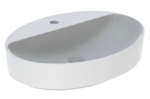 Geberit VariForm bordstående servant m/ tapphull, oval, 60x45 cm, med KeraTect