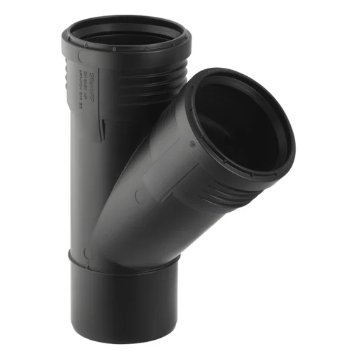 75 x 75 mm x 45 ° Grenrør Silent PP Geberit