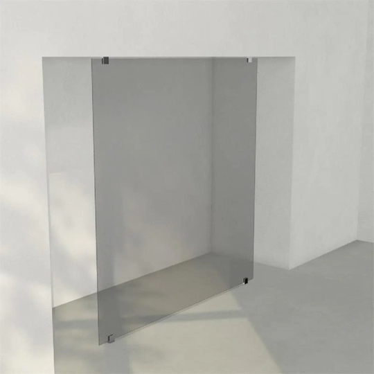 INR Iconic Nordic Rooms Dusjvegg ARC 43 Plus Måltilpasset Krom / Grått Glass