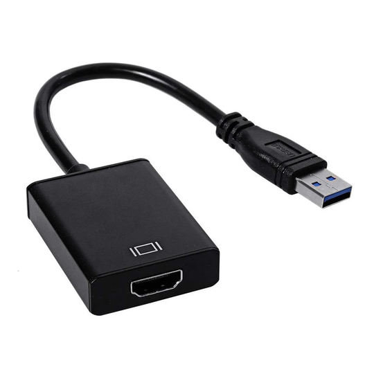 USB 3.0 til HDMI Adapter - Sort