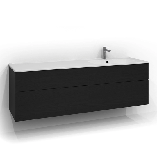 Svedbergs Forma Push Servantskap 160cm / 45cm Svart eik