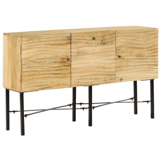 vidaXL skænk i massivt mangotræ 118 x 30 x 70 cm