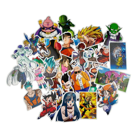 Storpakke Klistermærker og Mærkater - Dragon Ball