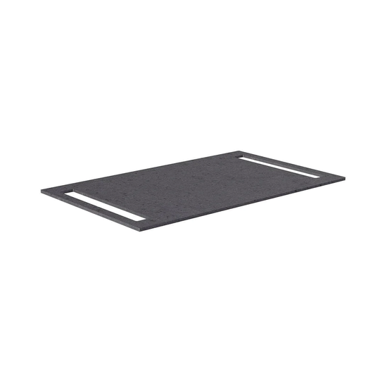 Korsbakken Benkeplate HPL med Håndkleholder Antrasitt / 2 Sider 80cm