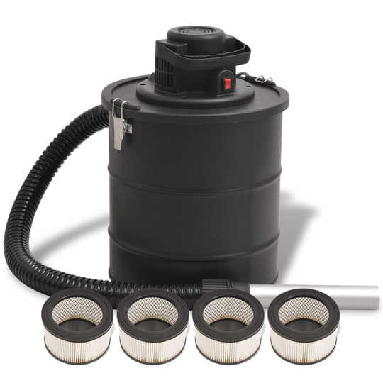 vidaXL askestøvsuger 1200 W 20 l sort