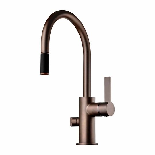 Tapwell Arm385 Kjøkkenarmatur med Uttrekkbar tut og Avstengning Bronze