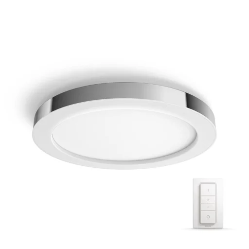 Philips Hue Adore taklampe til baderommet inkl. lysdimmer, krom