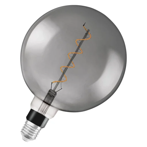 Osram Vintage 1906 stor LED globepære Ø20cm, røykfarget