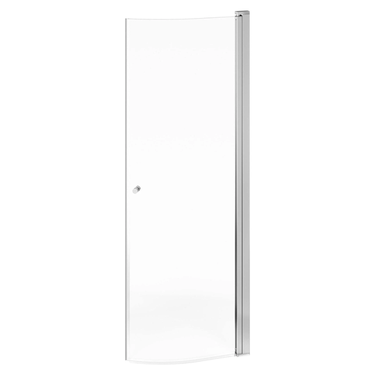 Gustavsberg Dusjdør Buet Rndr Vendbar Krom / 100cm Klart Glass