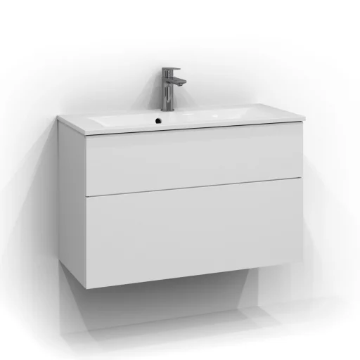 Svedbergs Forma servantskap 80x35 cm, skuffer, hvit