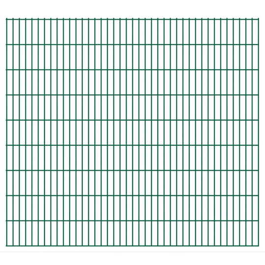 vidaXL havehegnspaneler 2D 2,008x1,83 m 16 m (total længde) grøn