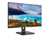 Philips S-line 242S1AE - LED-skærm - 24 (23.8 til at se) - 1920 x 1080 Full HD (1080p) @ 75 Hz - IPS - 250 cd/m² - 1000:1 - 4 ms - HDMI, DVI-D, VGA, DisplayPort - højtalere - sort struktur