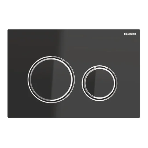 Geberit Sigma21 Betjeningsplate, Sort/Forkrommet
