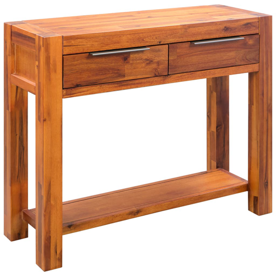 vidaXL konsolbord massivt akacietræ 86 x 30 x 75 cm