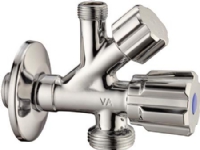 Milton stopvent 1/2''x3/8''x3/ - med kontraventil til vaskemaskine. gdv godkendt