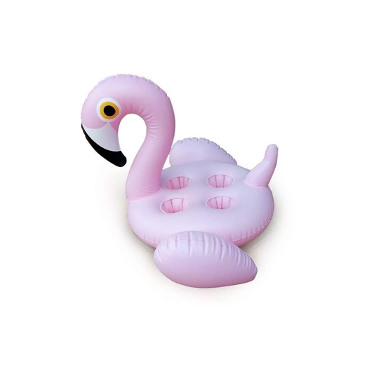 Oppustelig Krusholder, Flamingo - 4 holdere