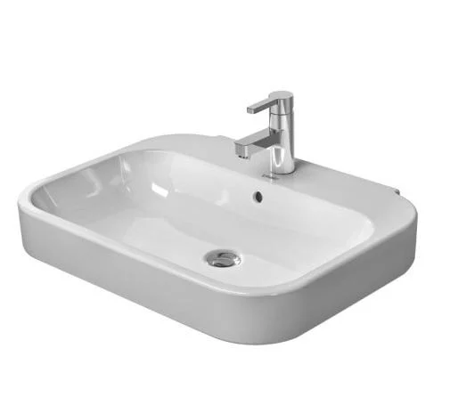 Duravit Happy D.2 Servant m/tapphull & Overløp - 65x50 cm
