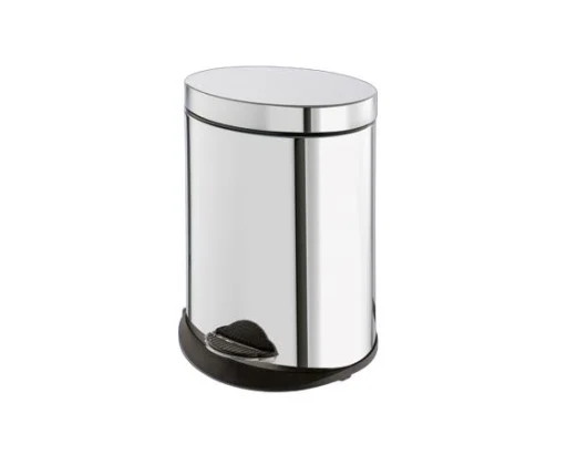 Hefe Avfallsbøtte m/Pedal Oval 5 L, Rustfritt stål