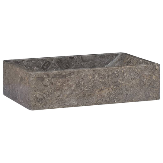 vidaXL håndvask 45x30x12 cm marmor grå