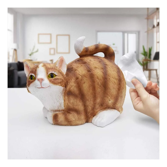Holder til Lommetørklædeboks - Tabby Cat