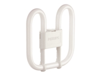 Philips PL-Q 4 Pin - Ikke-integreret kompakt fluorescerende lyspære - form: 2D - GR10q - 16 W - klasse G - varmt hvidt lys - 3000 K