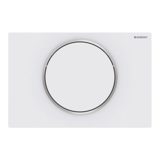 Geberit Sigma 10 Betjeningsplate Hvit Matt