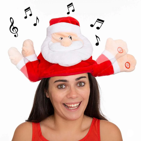 Nissehue - Julemand med Lyd og Bevægelse