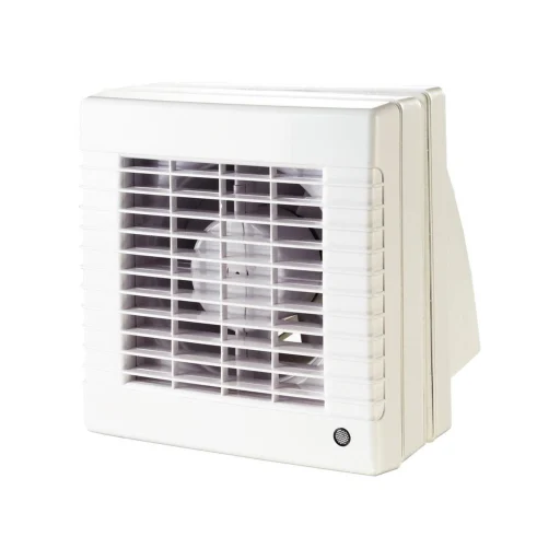 DUKA MAO2 L TH Vinduesventilator med hygrostat & timer Ø125 mm, Hvit