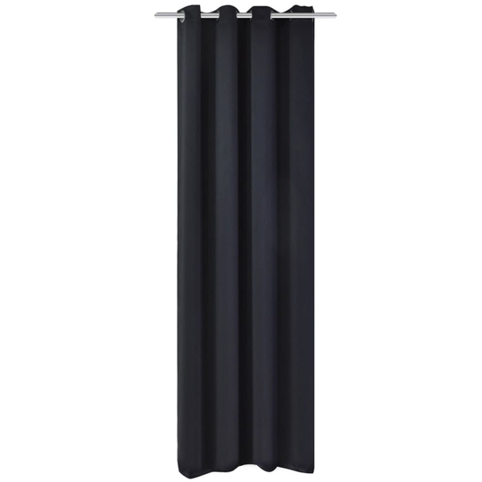 vidaXL mørklægningsgardin med metalsnøreringe 270x245 cm sort