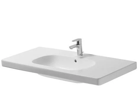 Duravit D-Code Servant m/Tapphull & Overløp - 105x48 cm