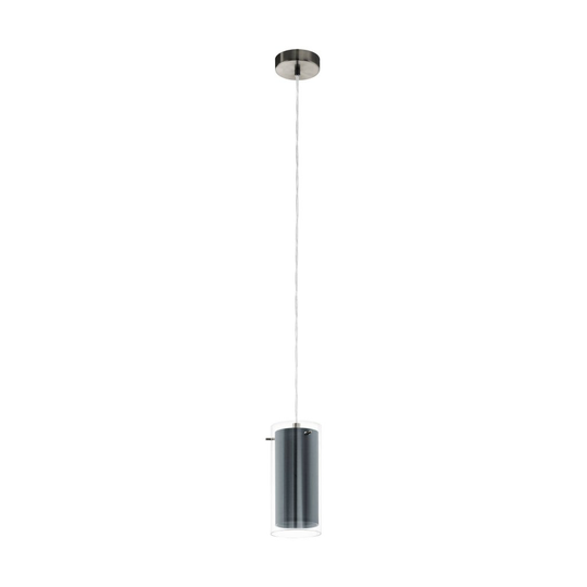 Pinto Textile Ceiling Lamp 1L (Mat nikkel)