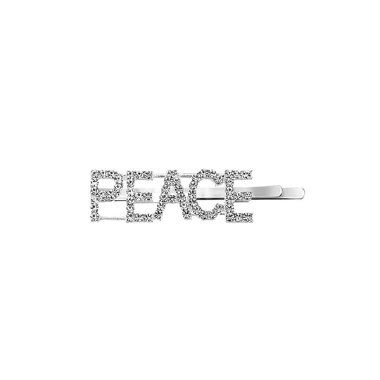 Hårnål med tekst - Peace