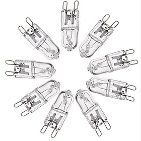 10 stk g9 halogenpære 40w t4 for viftelys mikrobølgeovner baderomslysekroner erstatning dimbar varm hvit 220~240v