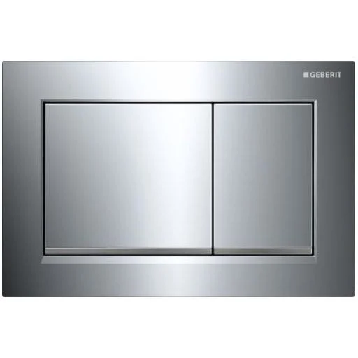 Geberit Omega30 Betjeningsplate, Forkrommet blank/matt