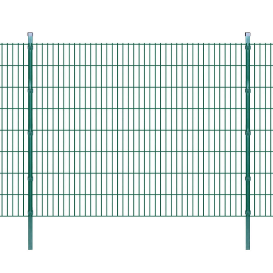 vidaXL Havehegn med stolper 2008x1630 mm. 38 m Grøn