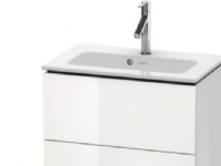 L-Cube vaskeskab 62x39,1cm - Compact, hvid højglans med 2 skuffer, passer til vask 234263