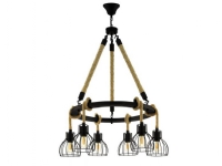 EGLO RAMPSIDE LYSEKRONE 6XE27 SORT/KLAR