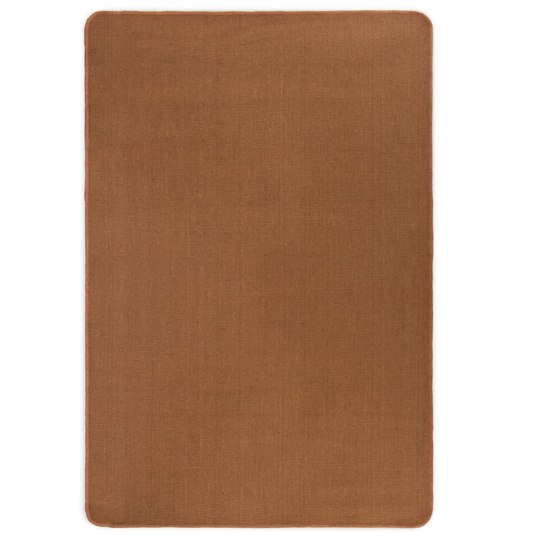 vidaXL jutetæppe med latexunderside 80 x 160 cm brun