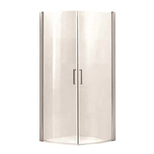 A-collection Imber Buet Dusjhjørne 80-90 Krom / 90x90cm Klart Glass