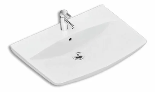 Ifö Spira Art Servant 70x49,5 cm Hvit m/Armaturhull, Overløp og Ifö Clean