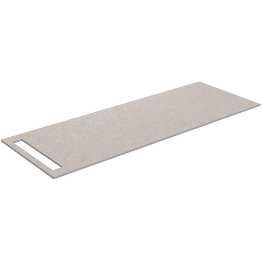 Korsbakken Benkeplate HPL med Håndkleholder Sand / 1 Side 130cm